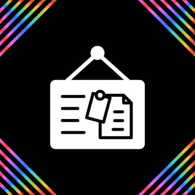 Tahta web simgesi, basit illüstrasyon