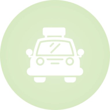 Taksiyle. Web simgesi basit illüstrasyon