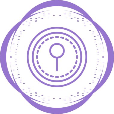 Anahtar deliği web simgesi, basit illüstrasyon 