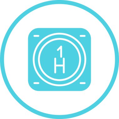 Periyodik tablonun hidrojen kimyasal elementinin web çizimi