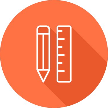 Kırtasiye simgesi, basit vektör illüstrasyonu 