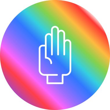 el simgesi, vektör illüstrasyonu basit tasarım