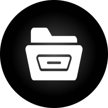 Dosya Dizini simgesinin vektör illüstrasyonu