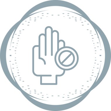 el simgesi, vektör illüstrasyonu basit tasarım