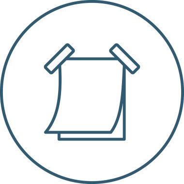 Yapışkan not web simgesi, basit vektör illüstrasyonu