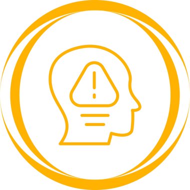 fikir simgesi, vektör illüstrasyonu 