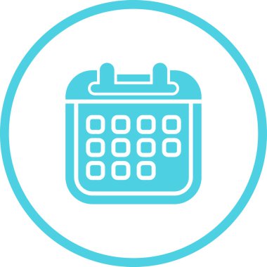 takvim anımsatma simgesi, özet biçimi, vektör illüstrasyonu