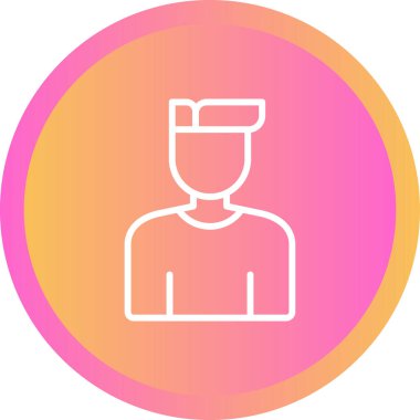 User icon, vector illustration simple design