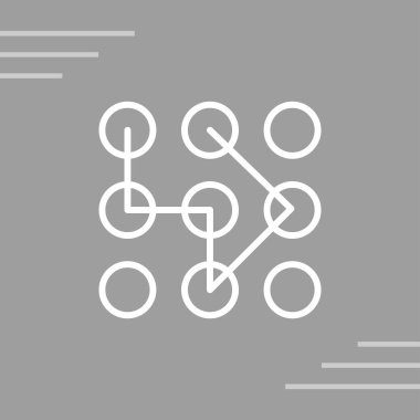 Grafik parola simgesinin web illüstrasyonu