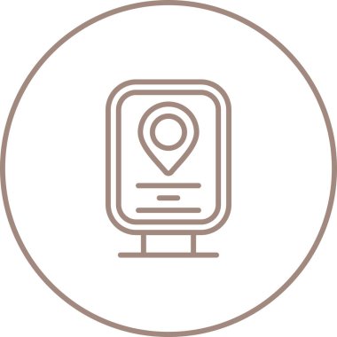 konum pin simgesi vektör illüstrasyonu 