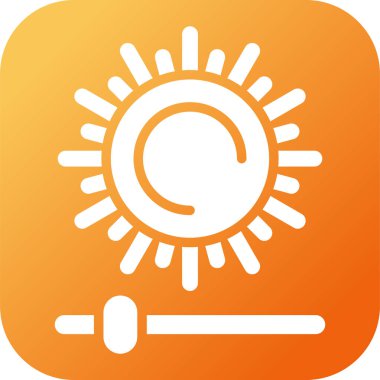 Parlaklık ve Karşıtlık simgesinin vektör çizimi