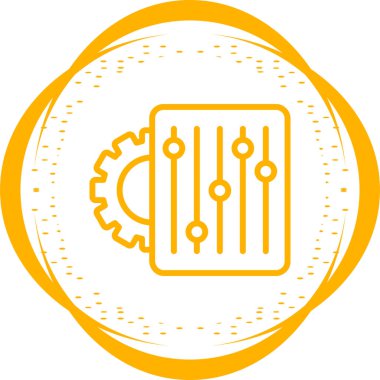 ayar simgesi, vektör illüstrasyonu