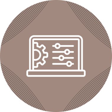 Smartboard düz simgesi, vektör illüstrasyonu 