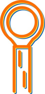 Kablo kablosu. Web simgesi basit illüstrasyon