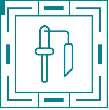 Ateşleyici Vektör Satır Simgesi Tasarımı