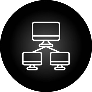 Ağ İzleme Vektörü Simgesi Beyaz Arkaplanda İzole Edildi 