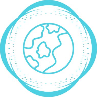 Earth icon, vector illustration simple design