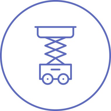 Makas Kaldırma simgesi vektör illüstrasyonu    