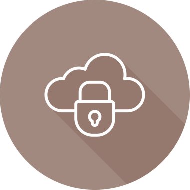 Özel Bulut simgesi, basit tasarım