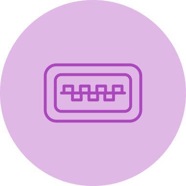 usb simgesi, vektör illüstrasyonu basit tasarım