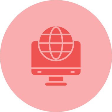 Modern eCommerce Ev Sahipliği simgesinin vektör illüstrasyonu 