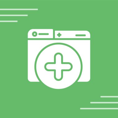 Yeni Pencere simgesi, vektör illüstrasyonu 