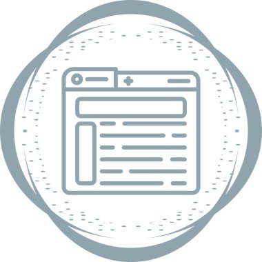 Düzen tasarımı ikon vektör illüstrasyonu