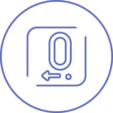 Decima web simgesinin vektör illüstrasyonu