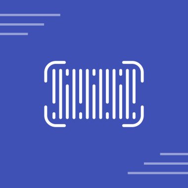 barkod simgesi, web basit illüstrasyon
