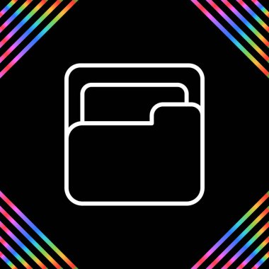 dizin web simgesi, basit vektör illüstrasyonu