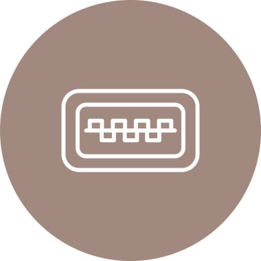 usb simgesi, vektör illüstrasyonu basit tasarım