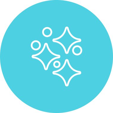 Yıldızlı vektör illüstrasyonu