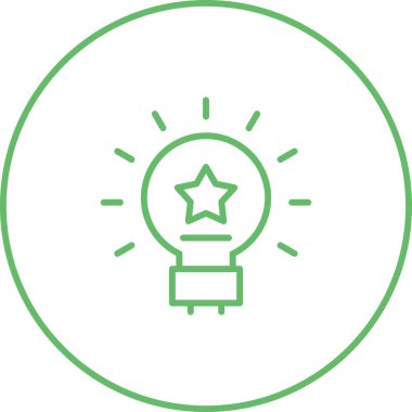 fikir simgesi, vektör illüstrasyonu 