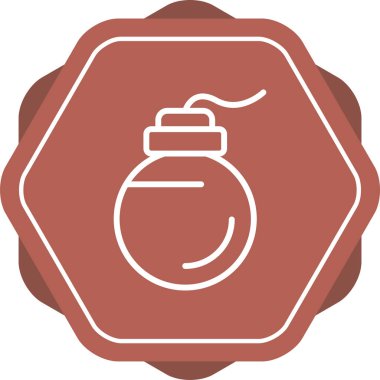 bomba ikonu web basit vektör çizimi