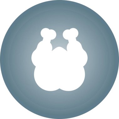 Tavuk simgesinin vektör illüstrasyonu 