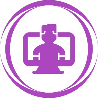 bilgisayar simgesi, vektör illüstrasyonu basit tasarım