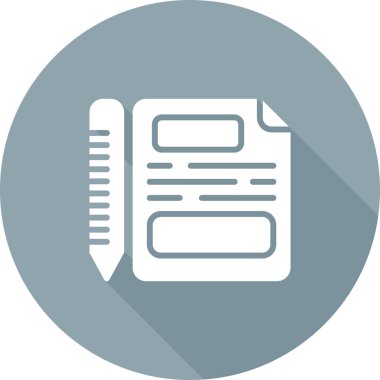 belge web simgesi vektör illüstrasyonu