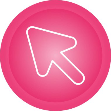 Fare İmleci simgesi, vektör illüstrasyonu basit tasarım