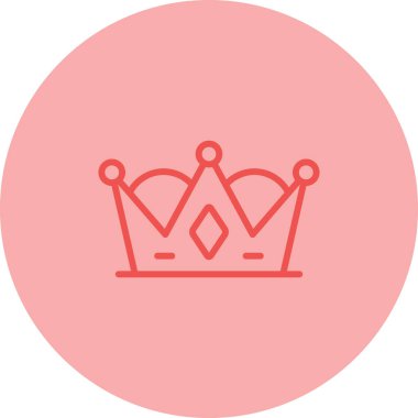 Taç web simge vektör çizim