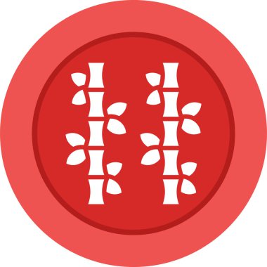 Bambu, ağ basit illüstrasyon