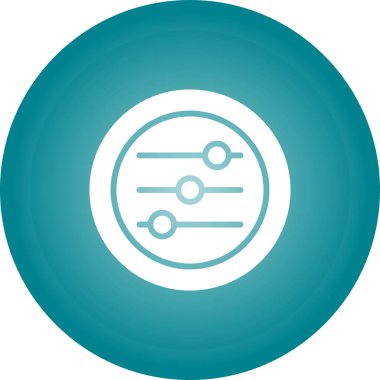 Sliders modern simgesinin vektör illüstrasyonu        