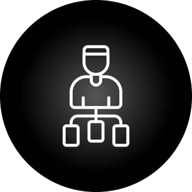 Kullanıcı Akımı simgesi vektör illüstrasyonu