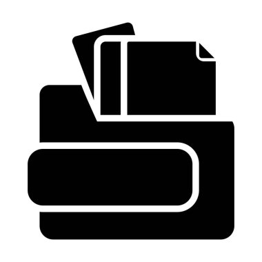 belge web simgesi vektör illüstrasyonu