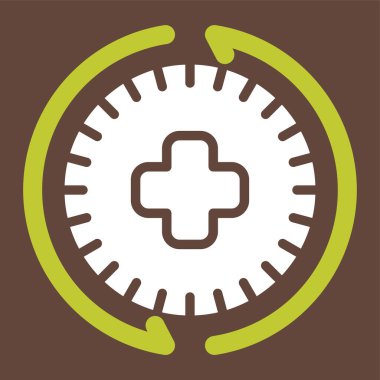 Geçmiş web simgesi vektör illüstrasyonu