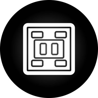 Soket simgesi tasarımı, vektör illüstrasyonu