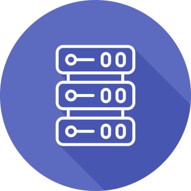 sunucu simgesi, vektör illüstrasyonu basit tasarım