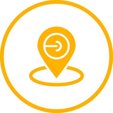 Harita Konumu Web simgesi vektör çizimi 