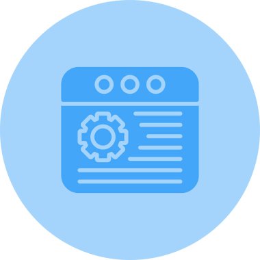 tarayıcı web simgesi, vektör illüstrasyonu 