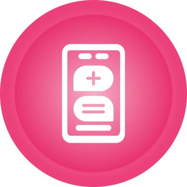 Çevrimiçi Randevu Web simgesi, basit vektör illüstrasyonu