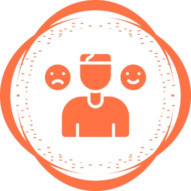 Duygular web simgesi vektör illüstrasyonu 